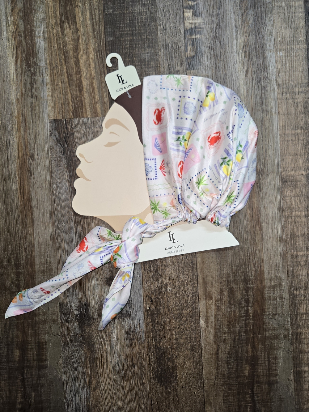 Pink Printed Headscarf